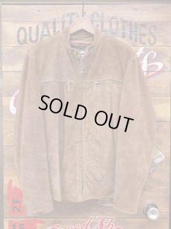 画像1: AMF HARLEY DAVISDON VTG SUEDE LETHER JACKET 40