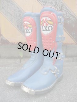 画像1: AXO VINTAGE MOTOCROSS BOOTS SKY BLUE 