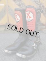 AXO VINTAGE MOTOCROSS BOOTS BLACK×RED 41