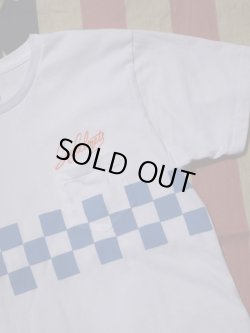 画像2: sixhelmets checker line pocket t-shirｔ blue×white