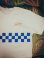 画像1: sixhelmets checker line pocket t-shirｔ blue×white (1)