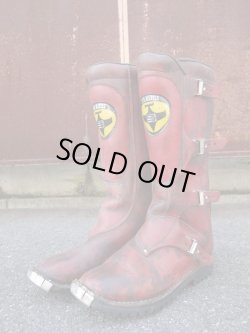 画像1: STYL MARTIN VINTAGE MOTOCROSS BOOTS RED 44