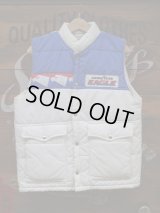 GOODYEAR EAGLE OFFICIAL RACING PUFFY VEST MEDIUM BLUE×WHITE