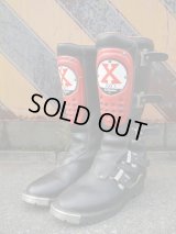 AXO VINTAGE MOTOCROSS BOOTS BLACK×RED 44