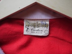 画像3: ANHEUSER-BUSCH BUDWEISER KING LOUIE BOWLING SHIRT RED×WHITE LARGE