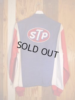 画像2: STP DE WAN RACING SATIN JACKET NAVY×RED×WHITE L