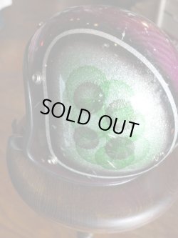 画像6: 1970s VINTAGE JET HELMET PSYCHEDELIC PAINT PURPLE×GREEN 56-57cm