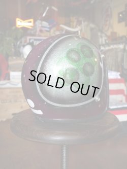 画像2: 1970s VINTAGE JET HELMET PSYCHEDELIC PAINT PURPLE×GREEN 56-57cm