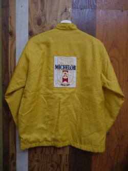 画像2: MICHELOB VTG NYLON RACING JACKET YELLOW×BLACK M