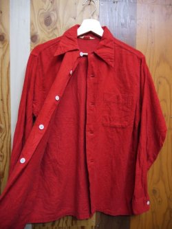 画像6: 60s CLUBMAN VTG FLANNEL SHIRT MADE IN USA RED SM