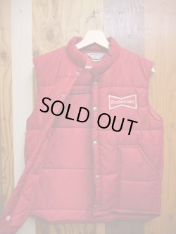 画像5: BUDWEISER SWINGSTER VTG PUFFY VEST MEDIUM RED