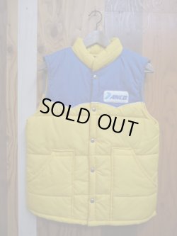 画像1: ANCO SWINGSTER VTG PUFFY VEST MEDIUM YELLOW×BLUE