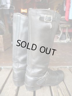 画像2: 60s SEARS VINTGE LONG ENGINEER BOOTS BLACK 28-28.5cm