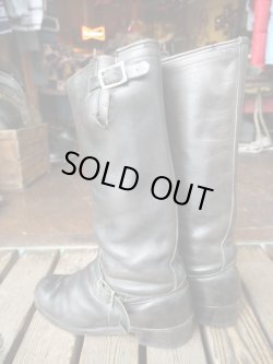 画像4: 60s SEARS VINTGE LONG ENGINEER BOOTS BLACK 28-28.5cm