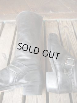 画像9: 60s SEARS VINTGE LONG ENGINEER BOOTS BLACK 28-28.5cm
