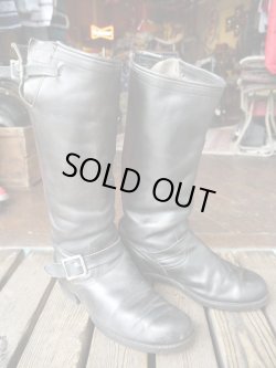 画像3: 60s SEARS VINTGE LONG ENGINEER BOOTS BLACK 28-28.5cm