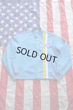 画像1: GOODYEAR OFFICIAL VINTAGE RACING JACKET SKY BLUE M