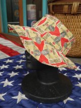 1970s COORS BEER VTG  PATTERNED ALL OVER HAT 52-53cm