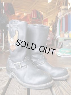 画像2: HARLEYDAVIDSON VTG PT83 ENGINEERBOOTS BLACK 10.5