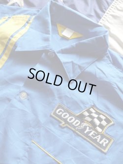 画像3: GOODYEAR OFFICIAL RACING SHIRT MEDUIM BLUE×YELLOW