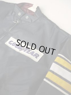 画像3: GOODYEAR OFFICIAL VTG NYLON RACING JACKET NAVY MEDIUM