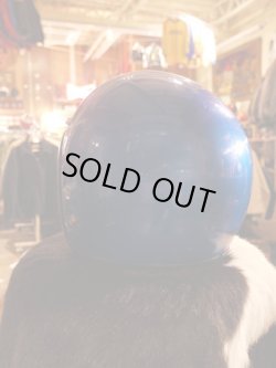 画像3: 1970s USA MADE BLUE METARLLIC VTG HELMET SM