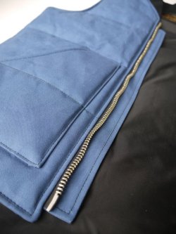 画像4: SIXHELMETS PARAFFIN PUFFY WORK VEST BLUE NAVY