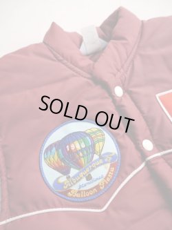 画像3: SWINGSTER ”COKE×ALBUQUERQUE INTERNATIONAL BALLOON FIESTA”VTG PUFFY VEST WINE SMALL