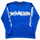 SIXHELMETS HAWAIIAN LONG SLEEVE T-SHIRT ROYAL BLUE