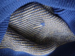 画像6: PLAYBOY VTG RABBIT HEAD LOGO KNITWEAR BLUE SMALL