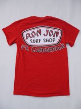 RONJON SURF SHOP VTG T-SHIRT SMALL RED