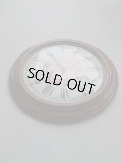 画像2: CHAMPION SPARK PLUG VINTAGE WOOD WALL CLOCK