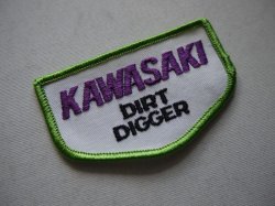 画像1: KAWASAKI DIRT GIGGER VINTAGE PATCH 