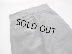 画像9: 70's AMF HARLEY DAVIDSON LEATHER PANTS BLACK 28