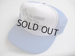 画像2: I'M SO HORNY VTG MESH CAP BLUExWHITE