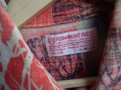 画像4: PERMANENT PRESS VTG COTTON PRINT FLANNEL SHIRT M