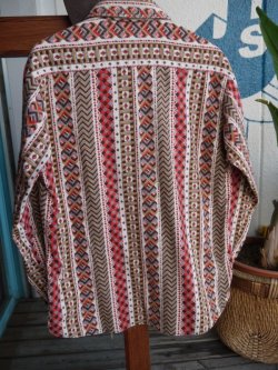 画像6: PERMANENT PRESS VTG COTTON PRINT FLANNEL SHIRT L