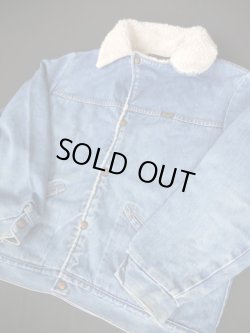 画像3: 70ｓ WRANGLER USA DENIM BOA RANCH JACKET L