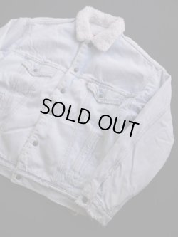 画像3: 80's LEVIS DENIM BOA JACKET M ICE BLUE(1)