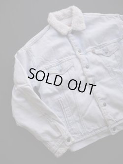 画像2: 80's LEVIS DENIM BOA JACKET M ICE BLUE(1)