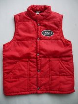 SWINGSTER TECH TIRE REPAIRS VTG PUFFY VEST RED M