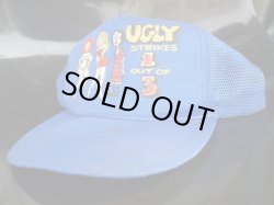 画像2: UGLY STRIKES 1 OUT OF 3 VTG MESH CAP BLUE