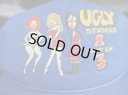 画像3: UGLY STRIKES 1 OUT OF 3 VTG MESH CAP BLUE