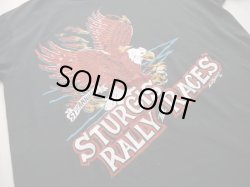 画像2: STURGIS RALLY RACES 51th ANNIVERSARY VTG T-SHIRT BLACK XL