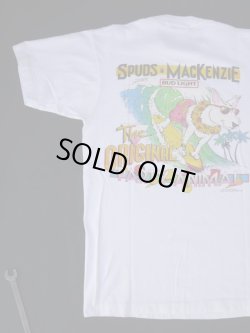 画像6: BUD LIGHT BEER SPUDS MACKENZIE VTG T-SHIRT WHITE L