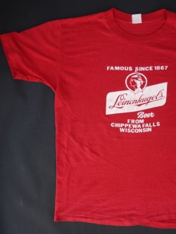 画像1: LEINENKUGELS BEER VTG T-SHIRT RED L