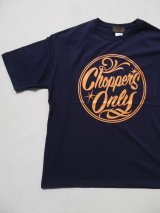 SIXHELMETS CHOPPERS ONLY OVER SIZE POCKET T-SHIRT NAVY
