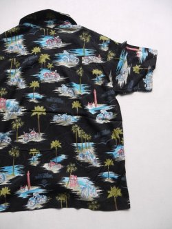 画像6: HARLEY DAVIDSON DEAD STOCK FABRIC HAWAIIAN RAYON SHIRT  BLACK