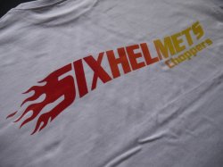 画像7: SIXHELMETS CHOPPERS HOODIE WHITE×GRADATION RED