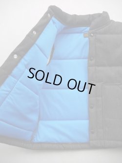 画像4: SIXHELMETS RACING PUFFY DENIM VEST BLACK DENIM×SAXE BLUE